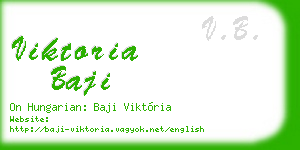 viktoria baji business card