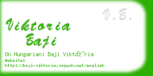 viktoria baji business card